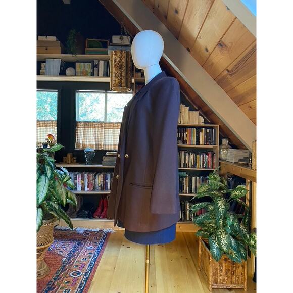 Vintage Wool Coat Brown - Picture 4 of 6